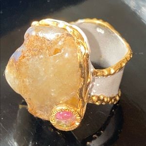 Genuine Chalcedony Sterling Silver Ring